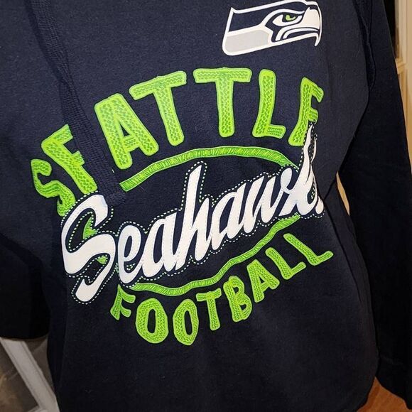 NWT NFL Team Apparel‎ Womens Seattle Seahawks Hoodie Large - Picture 3 of 5